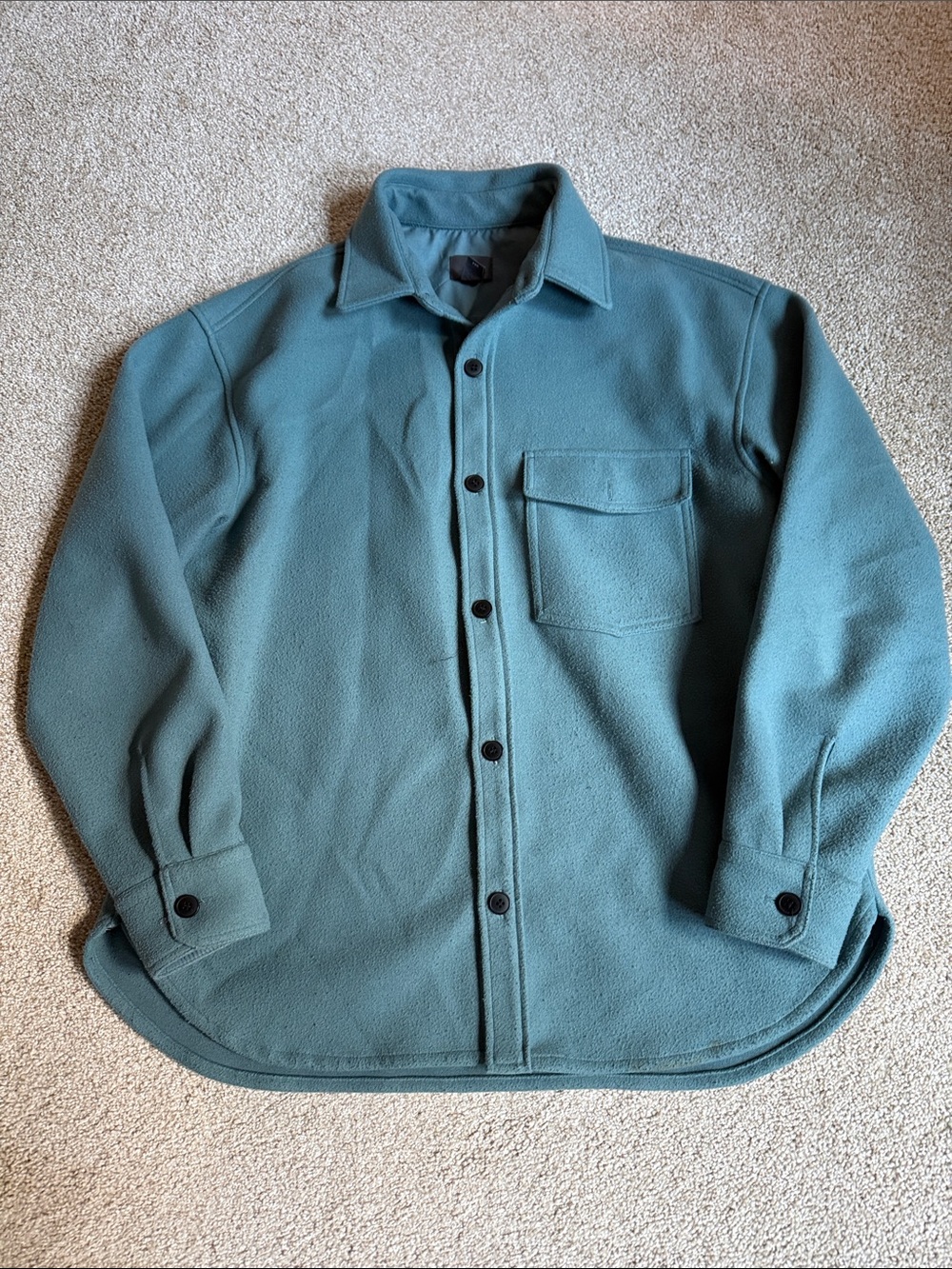 H&M Men’s Blue Button Down Jacket Size XL